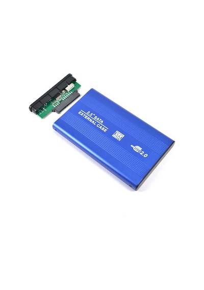 2.5 İnç Sata Harddisk Kutusu - Sata Hdd Kutu - Mavi Renk
