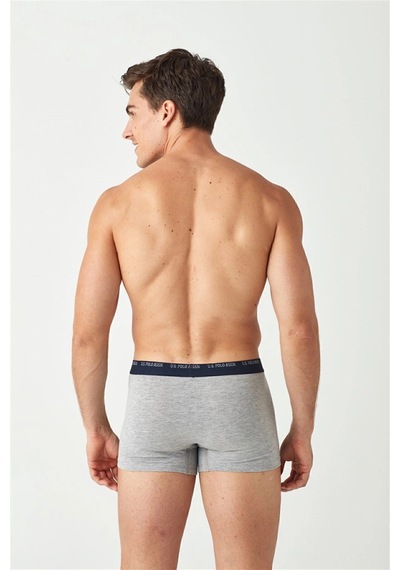U.S. Polo Assn. U.s. Polo Assn. Erkek Lacivert Melanj - Gri Melanj 2 Li Boxer