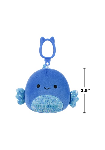 Squishmallows Beta Balığı Kobester 9 Cm Klipsli Cp00510 Çok Renkli