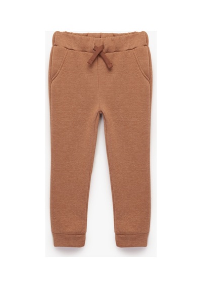 Koton Erkek Bebek Cep Detaylı Şardonlu Basic Jogger Eşofman Altı Kahve