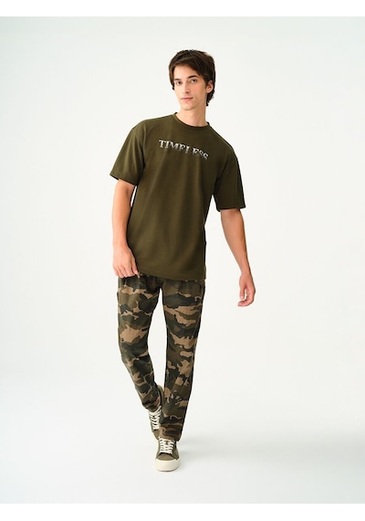 LOFT Loose Fit Erkek Tshirt K.kol Lf2038189 Q1.v1 Haki