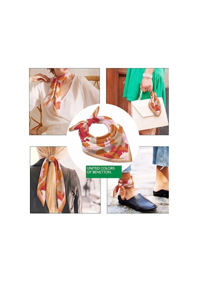 United Colors Of Benetton Flora Bandana/fular -1018-47 47 Turuncu