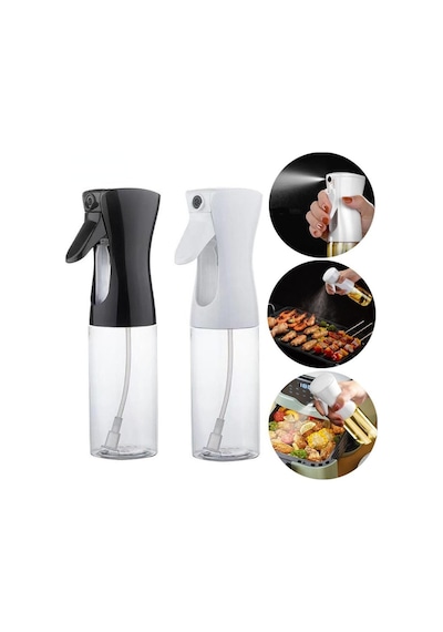 Cam Sprey Şişe Yağdanlık Airfryer Püskürtmeli Yağlık Fısfıs Püskürtücü Siyah Diğer