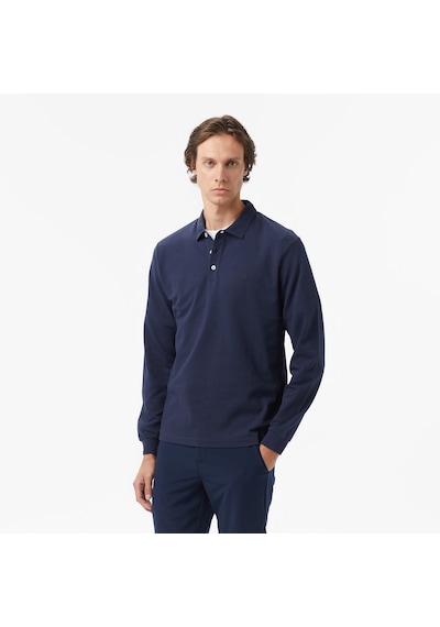 Nautica Erkek Lacivert Classic Fit Uzun Kollu Polo Yaka T-shirt Düz K57042t Lacivert