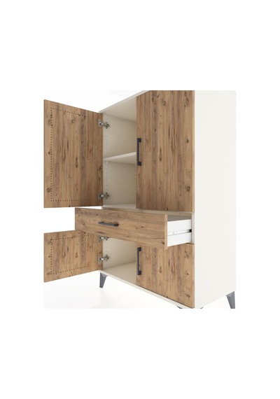 Hyperion Dolap 2 Raflı Tek Çekmeceli 4 Kapaklı 88x44x134 Ayta... Aytaşı Hyperion Dolap 2 Raflı Tek Çekmeceli 4 Kapaklı 88x44x134 Ayta... Aytaşı