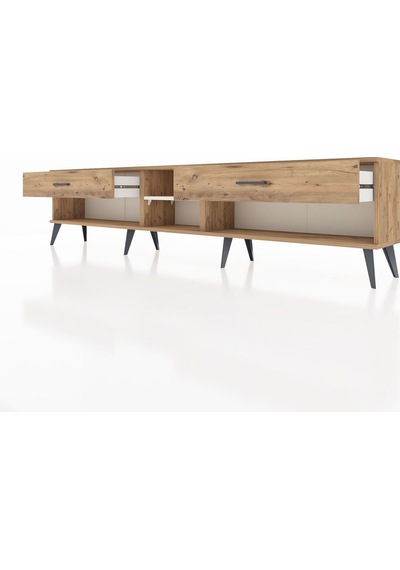 Arges Tv Ünitesi Tek Raflı 2 Çekmeceli 220x30x51 Çam-aytaşı/çam Aytası/atlas Çam - Atlas Çam Arges Tv Ünitesi Tek Raflı 2 Çekmeceli 220x30x51 Çam-aytaşı/çam Aytası/atlas Çam - Atlas Çam