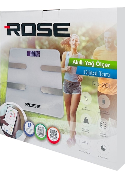 Rose Rb-201 Ev-ofis-okul Vücut Ölçüm Baskül - Karışık Renk