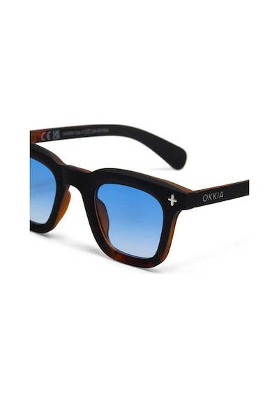 Okkia Firenze Unisex Güneş Gözlüğüsiyah Havana / Lens : Mavi Kahverengi