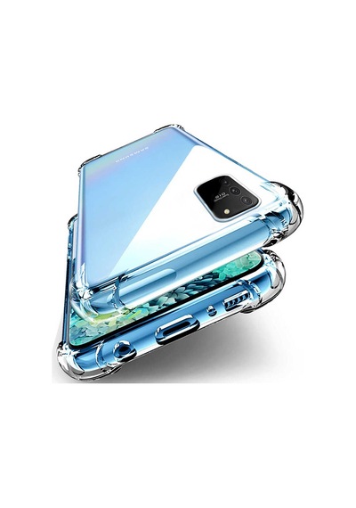 Galaxy Uyumlu A91 S10 Lite Kılıf Nitro Anti Shock Silikon Kılıf Renksiz