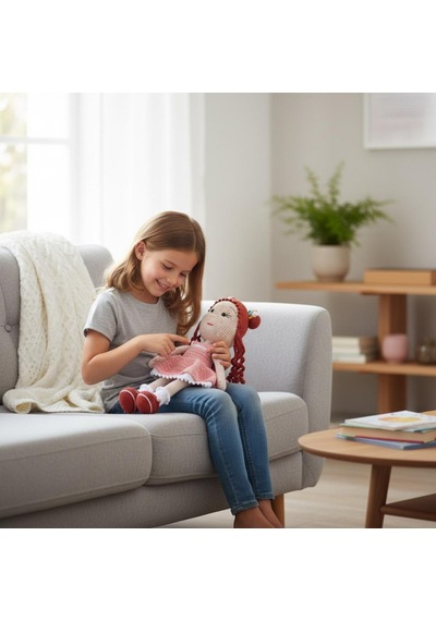Amigurumi Oyuncak Bebek El Örgüsü Uyku Ve Oyun Arkadaşı Çok Renkli