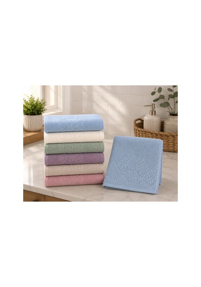 Renkli Mutfak Havlusu 30x50 Cm 6 Lı Set %100 Pamuk - Çok Renkli