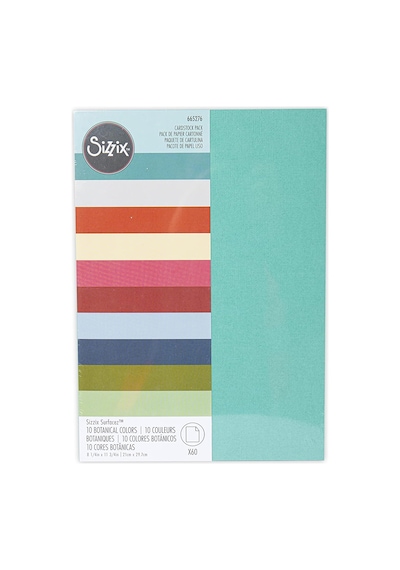 Surfacez Cardstock Sheets A4 60pk 10 Botanik Renk , 665276, Çok Renkli, Tek Boyut