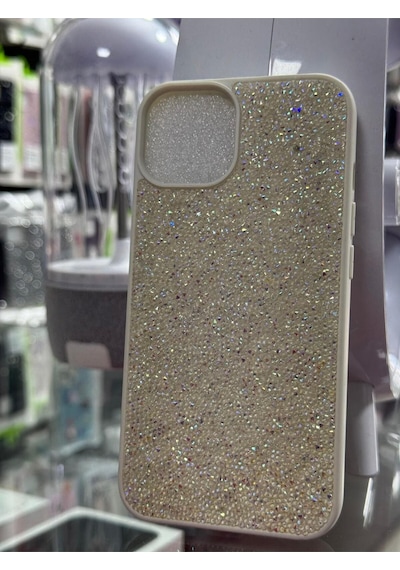 Apple Uyumlu iPhone 13 14 15 Uyumlu Taşlı Tam Koruma Kılıf -