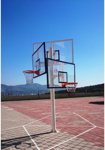 Adelinspor Basketbol Potası Üçlü Grup Kademeli Yük 10 MM Cam
