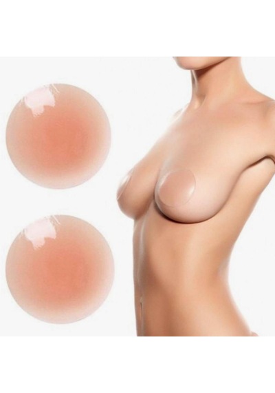 Petinka Nipple Pad Silikon Göğüs Ucu Kapatıcı Gizleyici Bant Aparat Krem