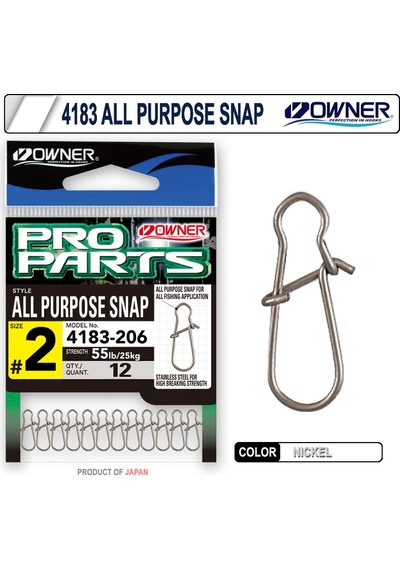 Owner All Purpose Snap Klips No:2 17mm 25kg