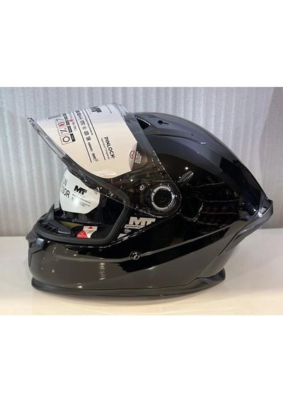 Mt Helmets Braker Sv Pure A1 Kapalı Kask Parlak Siyah