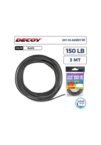 Decoy Dıy-10 Asist İpi Siyah 150lb 3mt