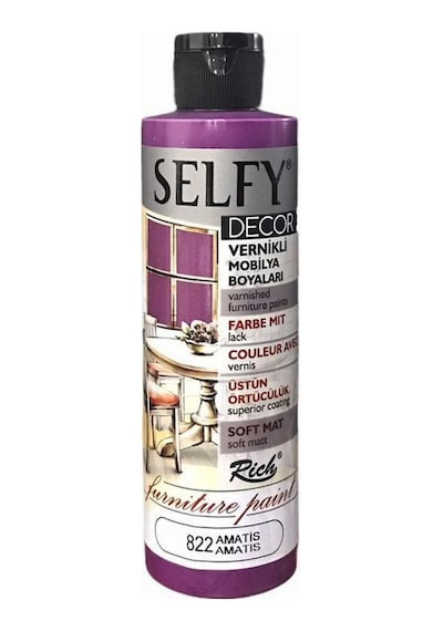 Rich Selfy Decor Vernikli Boya 240Cc - Amatis 822