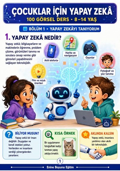 Çocuklara Yapay Zekâ Öğreten Kitap