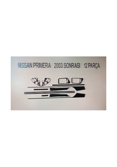 Nıssan Prımera 2003 12 Parça Torpido Kaplama Renk Ceviz