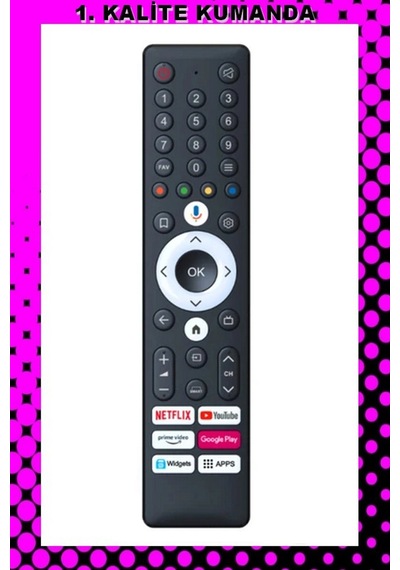 Uzaktan Kumanda 1.kalite Kumanda Mazamapp 1376 Arçelik Beko Ses Komutsuz Android Tv Kumandası