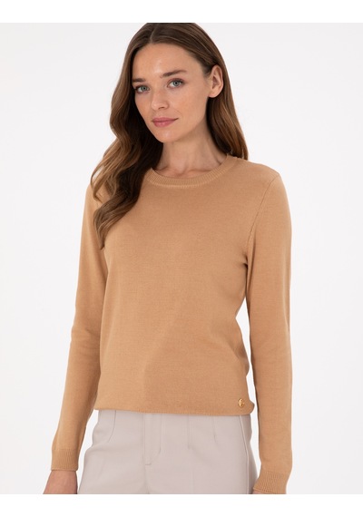 Pierre Cardin Kadın Camel Kazak /triko 50300769-vr015 Camel
