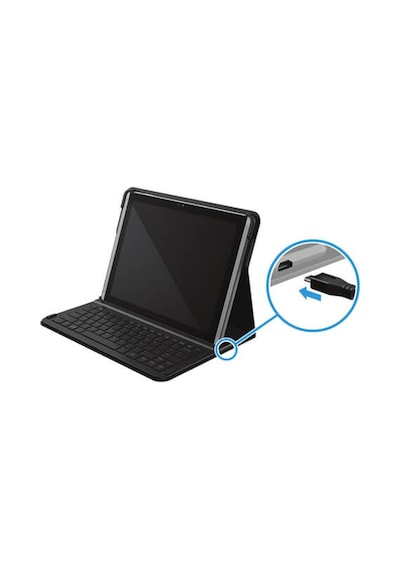 HP Uyumlu Pro Slate 12 Bluetooth Klavye Standlı - K4U66Aa - Almanca