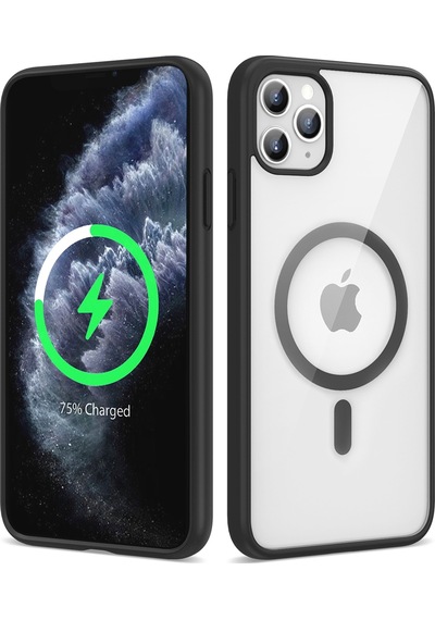 Apple Uyumlu iPhone 11 Pro Max Magsafe Wireless Şarj Özellikli Silikon Zore Ege Kapak