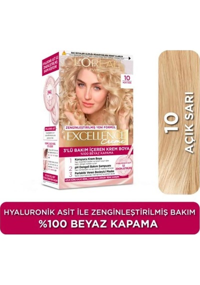 L'oréal Paris Excellence Creme 10 Açık Sarı Saç Boyası