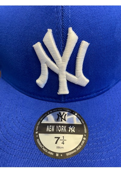 Hamze Ny Newyork Nakışlı Hiphop Snapback Rapper Drip Şapka Cap Saks Mavi