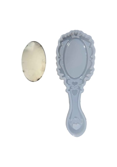 Epoksi Silikon Kalıp Dalgalı Ayna Kalıbı ve 1 Adet Ayna 16.5 Cm