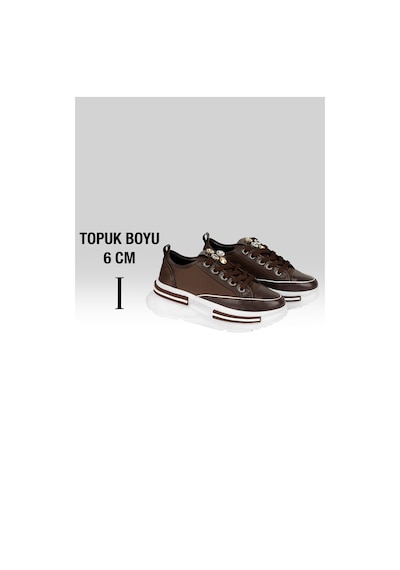 Tw Tonny White Tokyo 172-1 Bağcıklı Unisex Spor Sneaker Ayakkabı Kahverengi