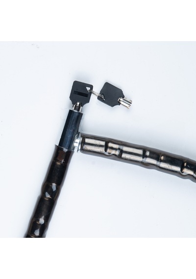 Vinil Kaplı Çelik Kablolu Esnek Motosiklet Kilidi - 22 Mm - 150 Cm.