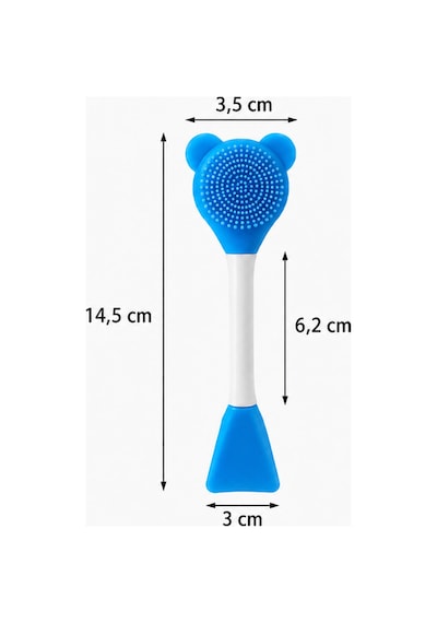 Cilt Bakım Fırçası Ve Maske Spatulası Pembe