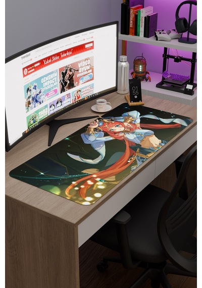 Nilou Genshin Impact Anime Gacha V1 - 90x40 Xxl Gaming Mouse Pad Fare Altlığı