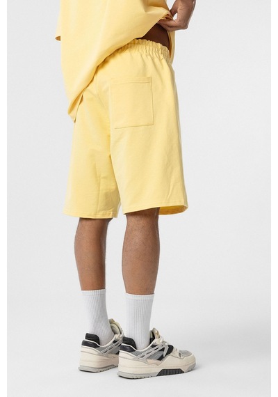 Basic Oversize Şort Takım Sarı