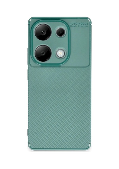 Xiaomi Redmi Note 13 Pro 4g Kılıf Auto Focus Karbon Kapak - Koyu Yeşil Koyu Yesil