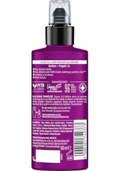 Full Hair Wonder Saç Dökülme Karşıtı Saç Serumu 100 Ml