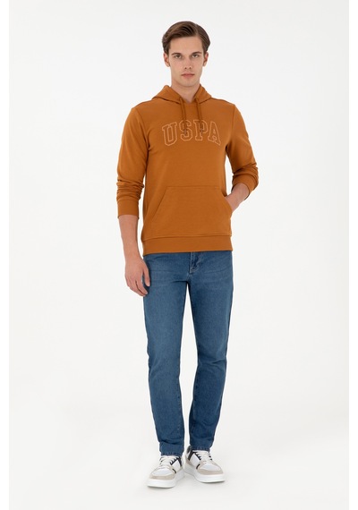 U.S. Polo Assn. Erkek Regular Fit Kapüşonlu Coconut Basic Sweatshirt 50295175-VR153