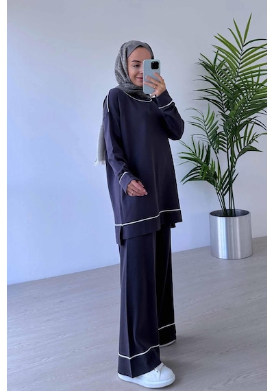 Kahijab Biye Detay Merserize Takım - Füme Füme