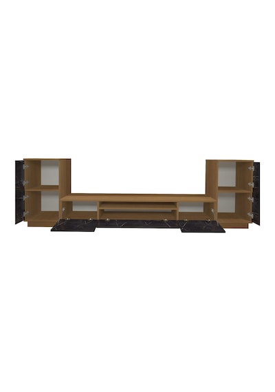 Decoraktiv Trendstyle On2 Mdf Tv Ünitesi Tv Sehpası Ceviz - Siyah Mermer