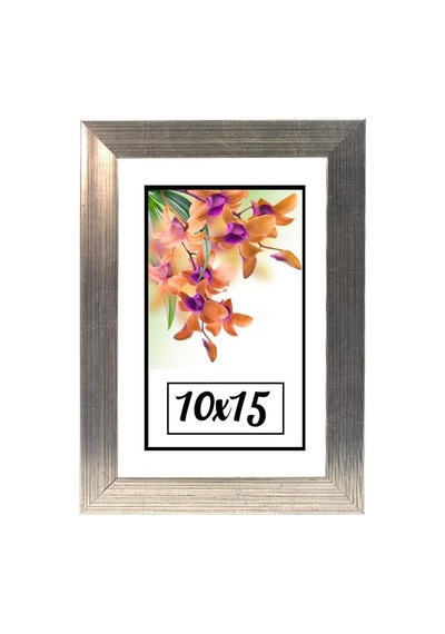 Hediyelik Çerçeve Dekorasyon Kişiye Özel Resim Çerçevesi 10x15 10x15-lam18a-gümüş