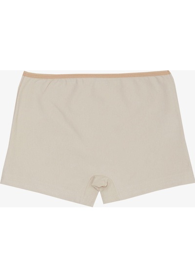 Breeze Kız Çocuk Boxer Yılbaşı Temalı Penguen Baskılı 5-11 Yaş, Bej-bej Bej