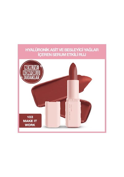Maybelline New York Serum Etkili Hyalüronik Asit Ve Besleyici Yağ İçeren Satin Ruj 103 Make It Work Allow Custom