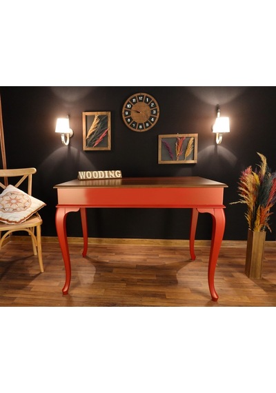 Wooding-Mobilya Wooding 120 Cm Masif Kırmızı Ceviz Yemek Masası
