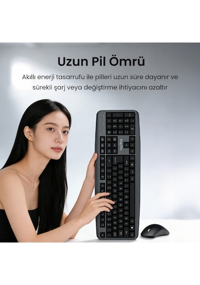 Veggieg Mk700 2.4ghz Kablosuz Multimedia Türkçe Q Klavye Mouse Seti Optik