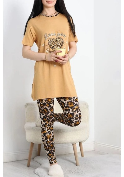 Seka Store Seka Ringviskon Pijama Takımı Bisküvi - 50632.1931. Çok Renkli