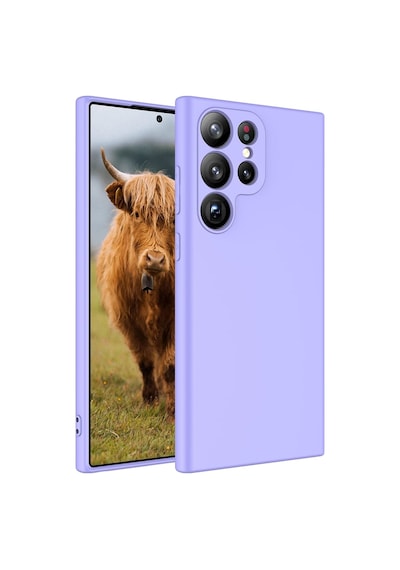 Galaxy Uyumlu S23 Ultra Uyumlu Tchs Mara Lansman Kılıf-lila Lila