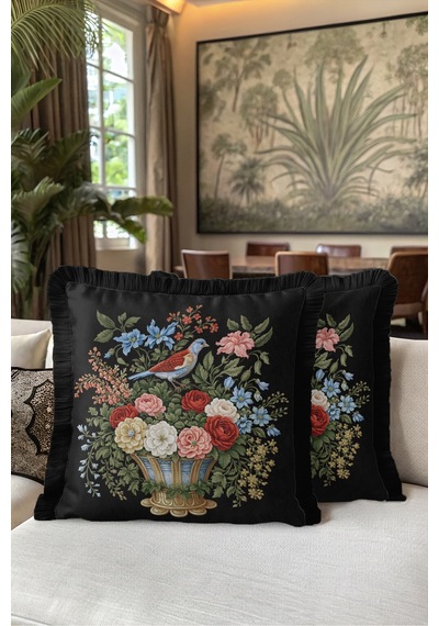 Kuşlu Çiçekli Vintage Barok Saçaklı Yastık Kılıfı-şato Botanik Kırmızı Siyah Püsküllü Kırlent Kılıfı Puslu Kanyon Ritüel Kuşlu Çiçekli Vintage Barok Saçaklı Yastık Kılıfı-şato Botanik Kırmızı Siyah Püsküllü Kırlent Kılıfı Puslu Kanyon Ritüel